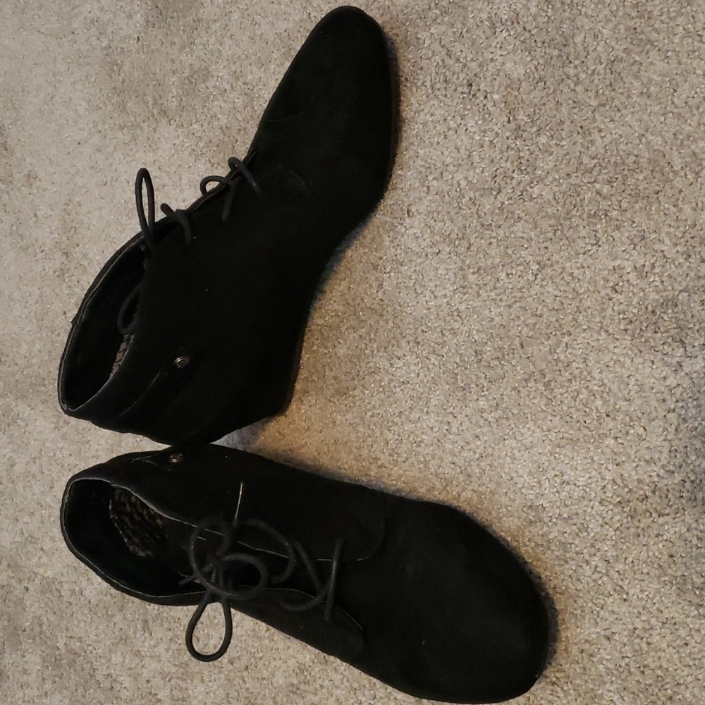Black ankle boots